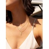 U7 Initial Necklace for Women, 14K Gold Heart Pendant Necklace with CZ A-Z Letter, Dainty Gold Necklace Tiny Initial Necklaces Personalized Name Necklace for Mom Wife Friend(S)
