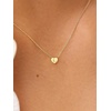 U7 Initial Necklace for Women, 14K Gold Heart Pendant Necklace with CZ A-Z Letter, Dainty Gold Necklace Tiny Initial Necklaces Personalized Name Necklace for Mom Wife Friend(L)