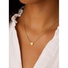 U7 Initial Necklace for Women, 14K Gold Heart Pendant Necklace with CZ A-Z Letter, Dainty Gold Necklace Tiny Initial Necklaces Personalized Name Necklace for Mom Wife Friend(K)