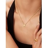 U7 Initial Necklace for Women, 14K Gold Heart Pendant Necklace with CZ A-Z Letter, Dainty Gold Necklace Tiny Initial Necklaces Personalized Name Necklace for Mom Wife Friend(N)