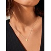 U7 Initial Necklace for Women, 14K Gold Heart Pendant Necklace with CZ A-Z Letter, Dainty Gold Necklace Tiny Initial Necklaces Personalized Name Necklace for Mom Wife Friend(C)