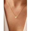 U7 Initial Necklace for Women, 14K Gold Heart Pendant Necklace with CZ A-Z Letter, Dainty Gold Necklace Tiny Initial Necklaces Personalized Name Necklace for Mom Wife Friend(G)