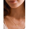 U7 Initial Necklace for Women, 14K Gold Heart Pendant Necklace with CZ A-Z Letter, Dainty Gold Necklace Tiny Initial Necklaces Personalized Name Necklace for Mom Wife Friend(M)