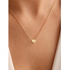 U7 Initial Necklace for Women, 14K Gold Heart Pendant Necklace with CZ A-Z Letter, Dainty Gold Necklace Tiny Initial Necklaces Personalized Name Necklace for Mom Wife Friend(U)
