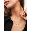 U7 Initial Necklace for Women, 14K Gold Heart Pendant Necklace with CZ A-Z Letter, Dainty Gold Necklace Tiny Initial Necklaces Personalized Name Necklace for Mom Wife Friend(I)