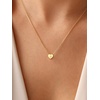 U7 Initial Necklace for Women, 14K Gold Heart Pendant Necklace with CZ A-Z Letter, Dainty Gold Necklace Tiny Initial Necklaces Personalized Name Necklace for Mom Wife Friend(J)