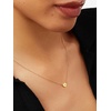 U7 Initial Necklace for Women, 14K Gold Heart Pendant Necklace with CZ A-Z Letter, Dainty Gold Necklace Tiny Initial Necklaces Personalized Name Necklace for Mom Wife Friend(A)