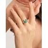 925 Sterling Silver Butterfly Ring,Adjustable Silver Birthstone Rings for Women,Dainty Butterfly Stackable Rings Gifts for Her(05.May(Emerald)-Butterfly)