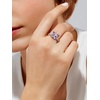 925 Sterling Silver Butterfly Ring,Adjustable Silver Birthstone Rings for Women,Dainty Butterfly Stackable Rings Gifts for Her(06.June(Alexandrite)-Butterfly)