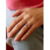 925 Sterling Silver Butterfly Ring,Adjustable Silver Birthstone Rings for Women,Dainty Butterfly Stackable Rings Gifts for Her(07.July(Ruby)-Butterfly)