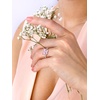 925 Sterling Silver Butterfly Ring,Adjustable Silver Birthstone Rings for Women,Dainty Butterfly Stackable Rings Gifts for Her(10.October(Pink Tourmaline)-Butterfly)