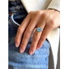 925 Sterling Silver Butterfly Ring,Adjustable Silver Birthstone Rings for Women,Dainty Butterfly Stackable Rings Gifts for Her(12.December(Blue Topaz)-Butterfly)