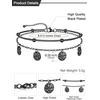 U7 Silver/Gold Ankle Bracelets for Women Layered Chain Anklets Stainless Steel Waterproof Summer Beach Anklet Cham, Adjustable 8.5″-10.5″(Black – Ball Chain+Paperclip Chain)