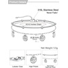 U7 Silver/Gold Ankle Bracelets for Women Layered Chain Anklets Stainless Steel Waterproof Summer Beach Anklet Cham, Adjustable 8.5″-10.5″(Silver – Ball Chain+Paperclip Chain)