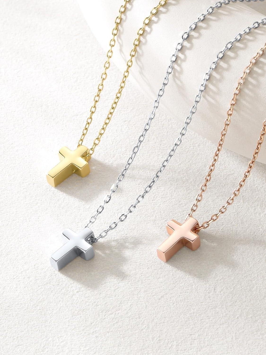 image:imageU7 CZ Cross Necklace for Women1820Silver