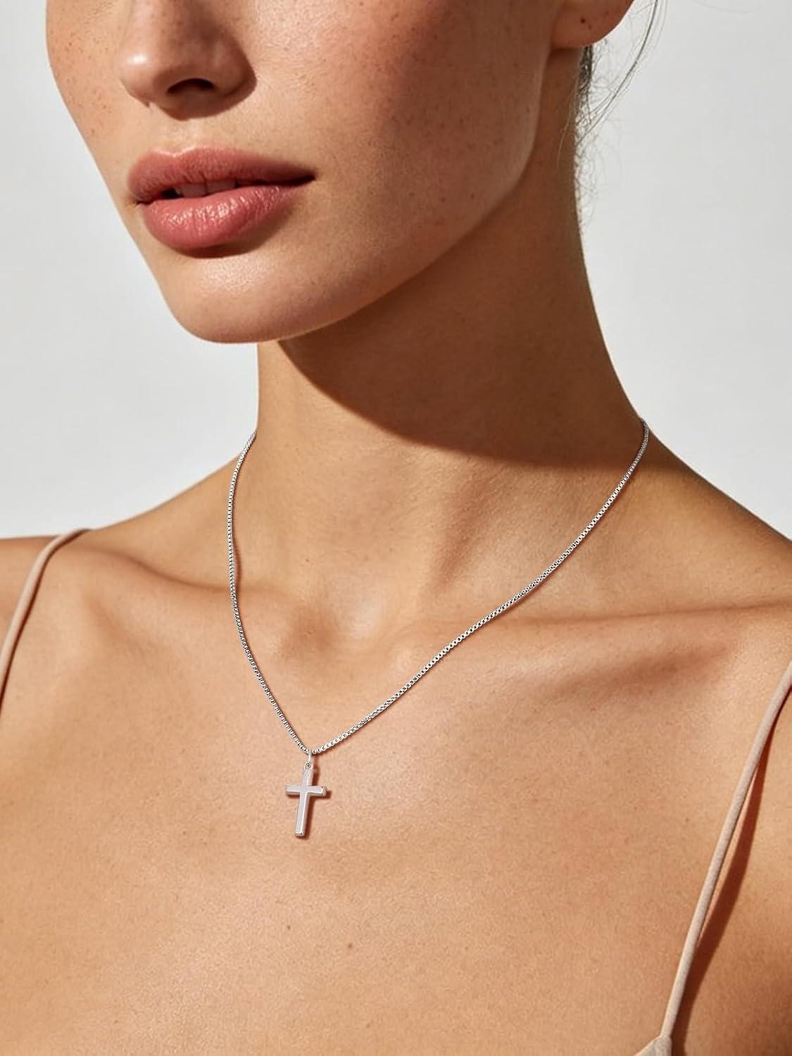 image:imageU7 Cross Necklace for Women 18202Medium CrossStainless Steel