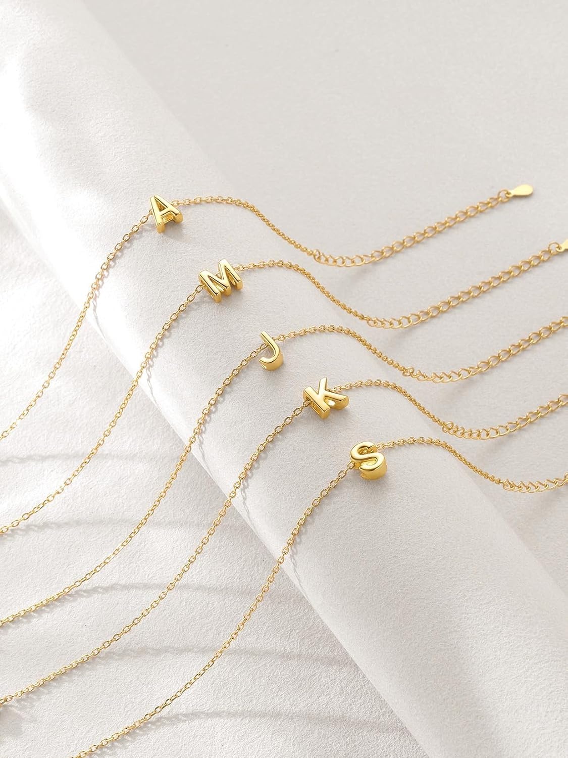 image:imageU7 Initial Heart Bracelet for Women Personalized Letter Chain BraceletsGoldInitial