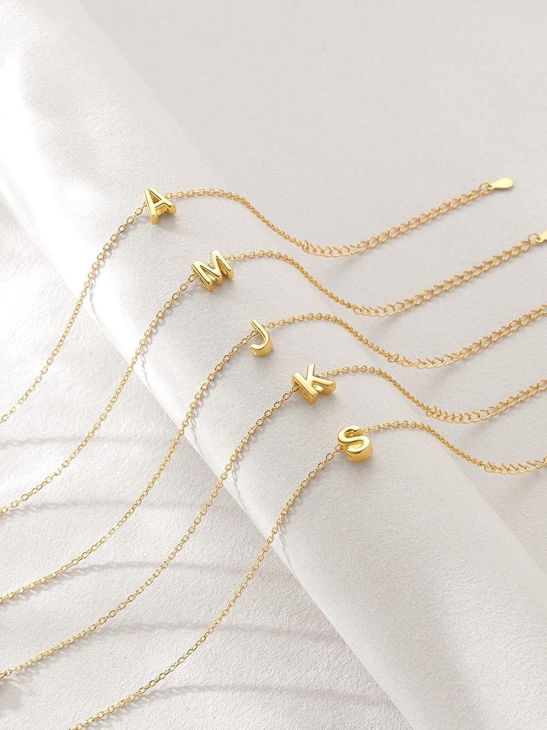 image:imageU7 Initial Heart Bracelet for Women Personalized Letter Chain BraceletsGoldInitial