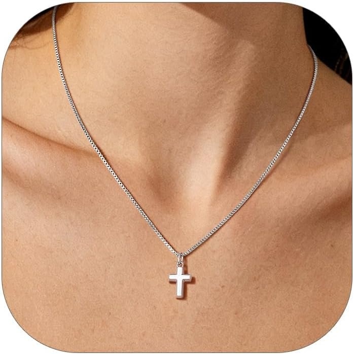 image:imageU7 Cross Necklace for Women 18201Small CrossStainless Steel