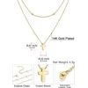 U7 CZ Cross Necklace for Women,18″-20″(Gold)