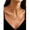 U7 CZ Cross Necklace for Women,18″-20″(Gold)
