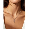 U7 Cross Necklace for Women 18″-20″(2.Medium Cross-Stainless Steel)