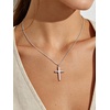 U7 Cross Necklace for Women 18″-20″(3.Large Cross-Stainless Steel)