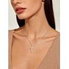 U7 Cross Necklace for Women 18″-20″(3.Large Cross-Stainless Steel)