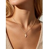 U7 Cross Necklace for Women 18″-20″(4.Small Cross-14K Gold Plated)