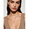 U7 Cross Necklace for Women 18″-20″(8.Medium Cross-Rose Gold Plated)