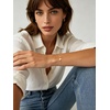 U7 Initial Heart Bracelet for Women, Personalized Letter Chain Bracelets(Gold-Initial with Heart)