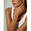 U7 Initial Heart Bracelet for Women, Personalized Letter Chain Bracelets(Gold-Initial with Heart)