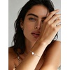 U7 Initial Heart Bracelet for Women, Personalized Letter Chain Bracelets(Silver-Initial with Heart)