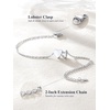 U7 Initial Heart Bracelet for Women, Personalized Letter Chain Bracelets(Silver-Initial with Heart)