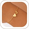 Gold-Initial with Heart